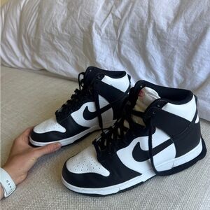 Nike Black and White Dunk High - Panda